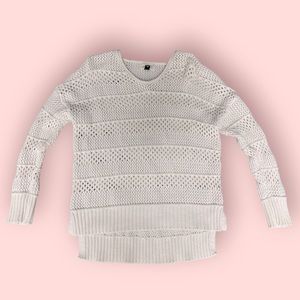 New knit cream sweater